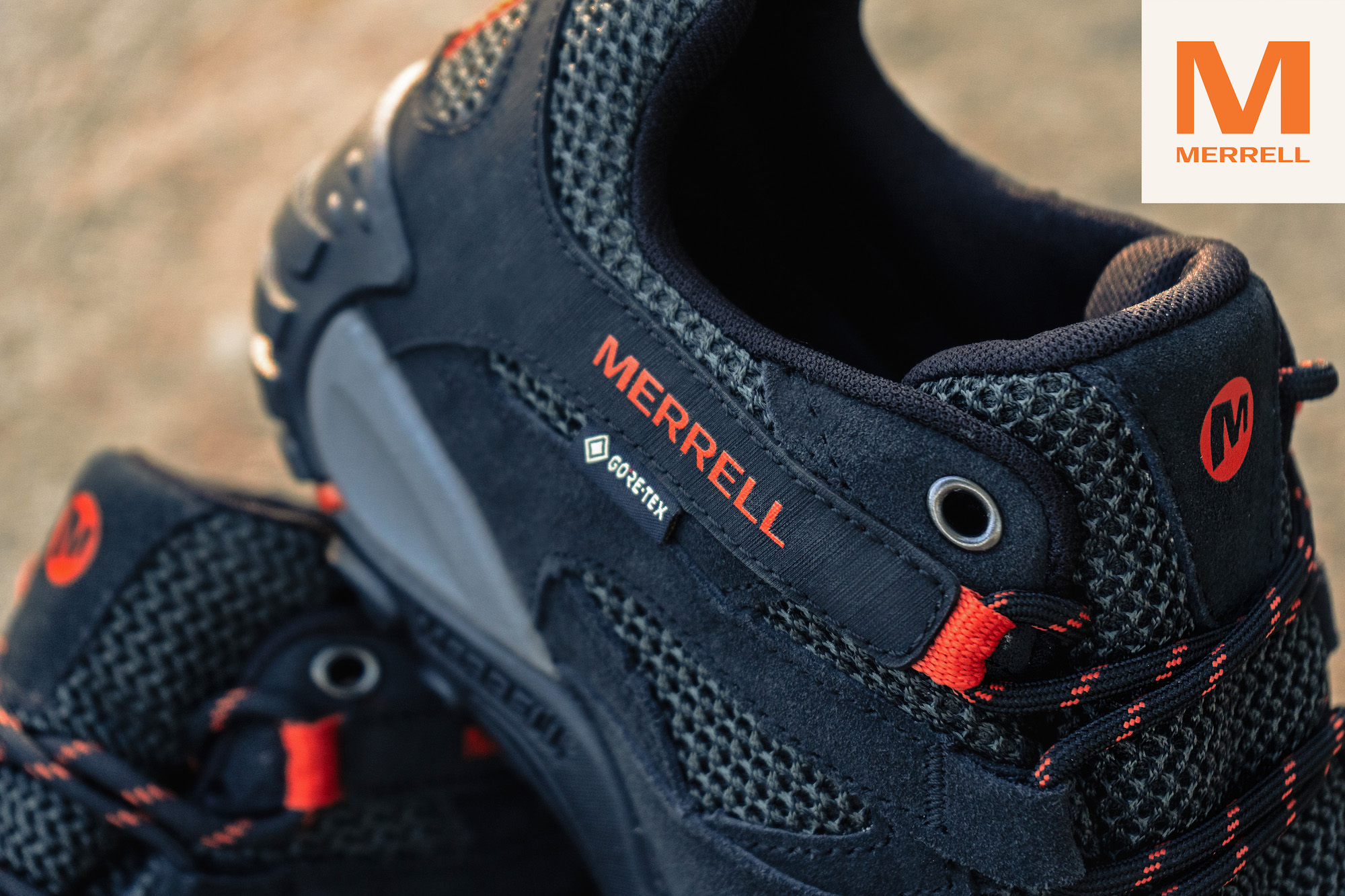 Ladies Merrell Gore Tex Lace Up Walking Shoes - Alverstone GTX Ladies Merrell Gore Tex Lace Up Walking Shoes - Alverstone GTX